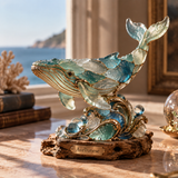 Brenovasd™ Azure Crest Dolphin Sculpture