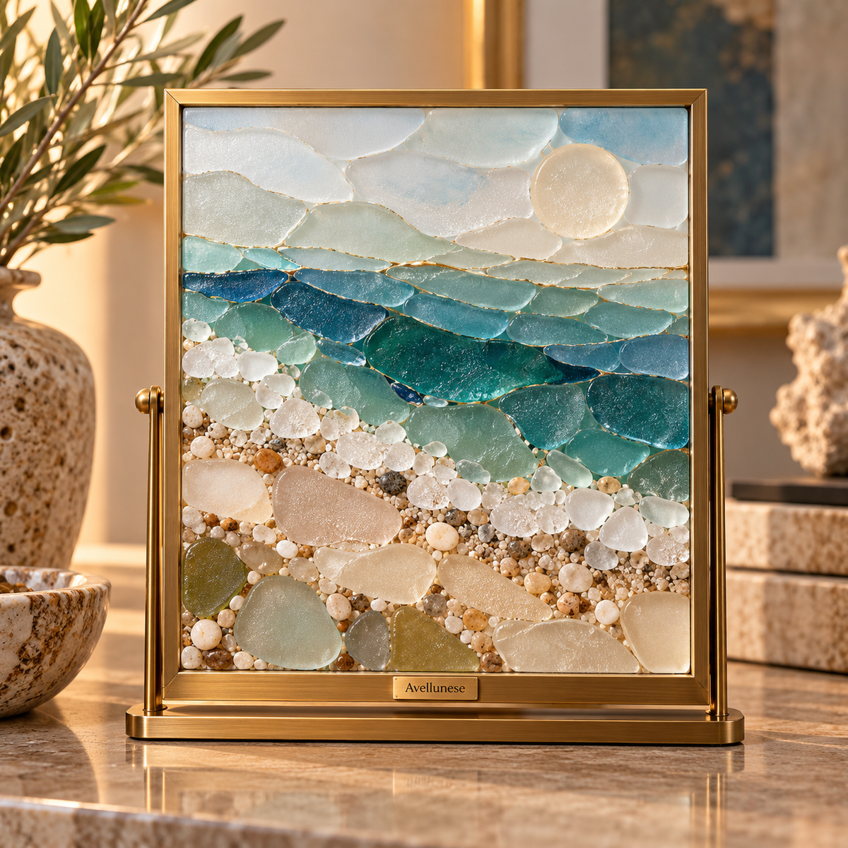 Brenovasd™ Horizon Shoreline Glass Art Frame
