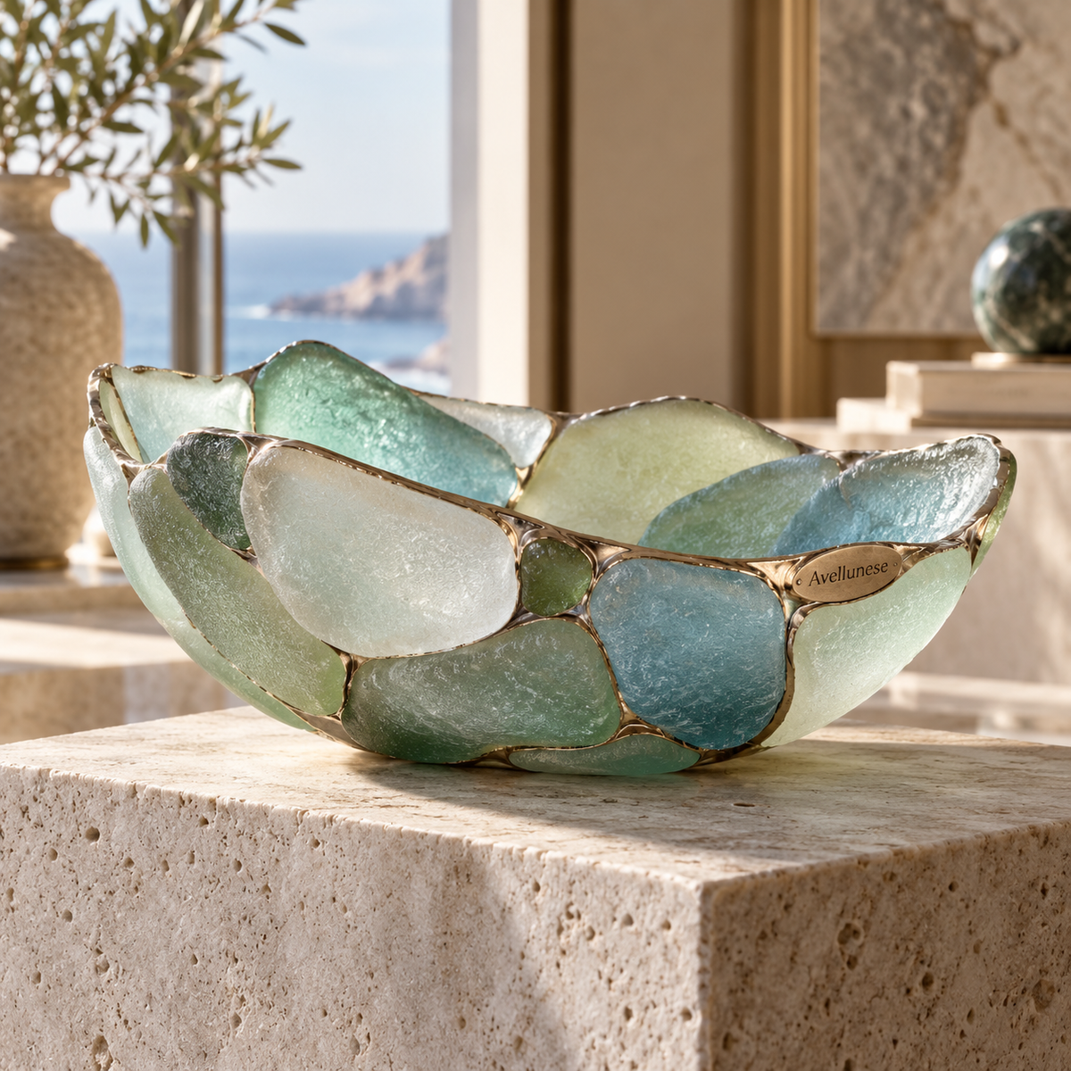 Brenovasd™ Ocean Bloom Shell Bowl Sculpture