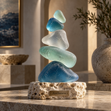 Brenovasd™ Coastal Balance Stone Sculpture