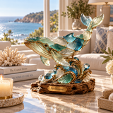 Brenovasd™ Azure Crest Dolphin Sculpture