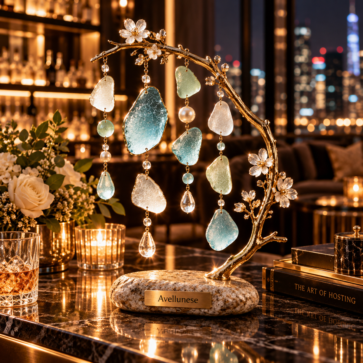 Brenovasd™ Tidal Blossom Hanging Glass Tree