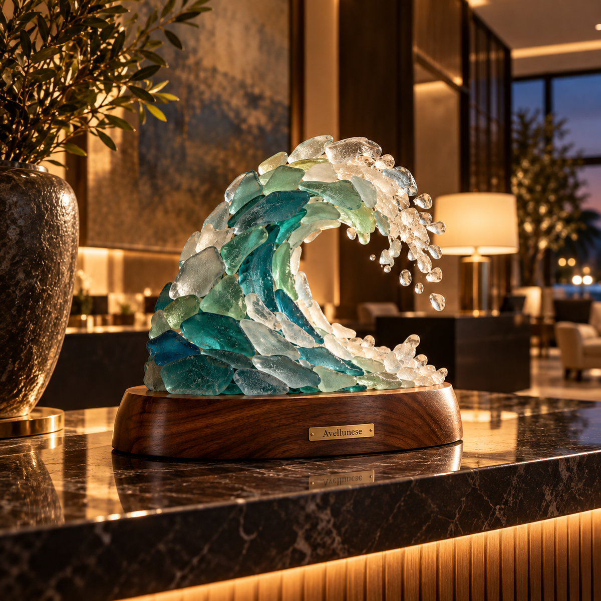 Brenovasd™ Ocean Crest Wave Sculpture