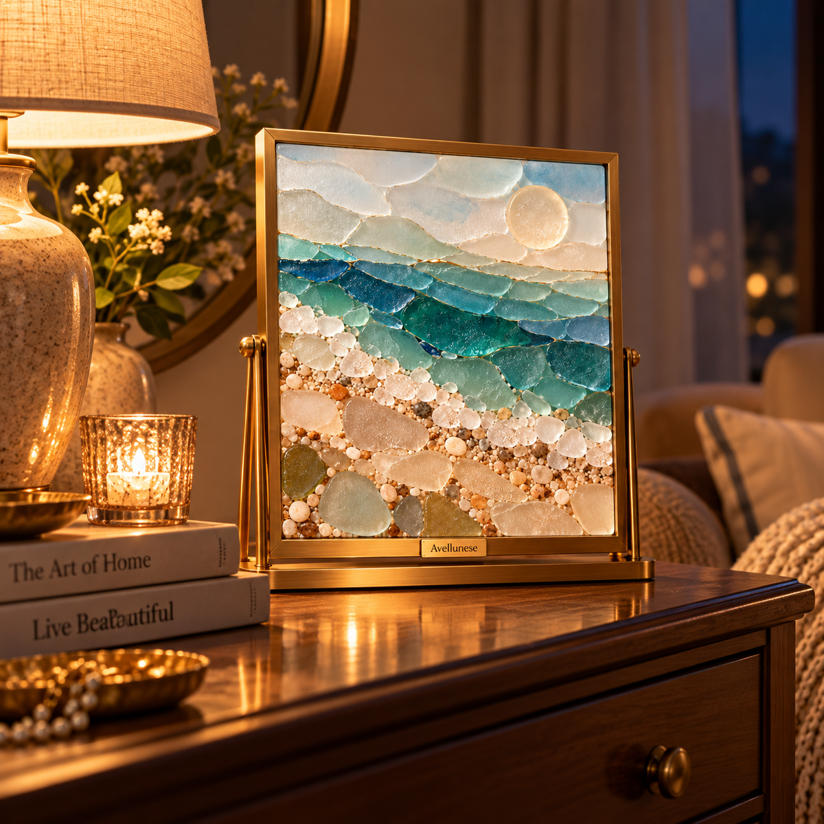 Brenovasd™ Horizon Shoreline Glass Art Frame
