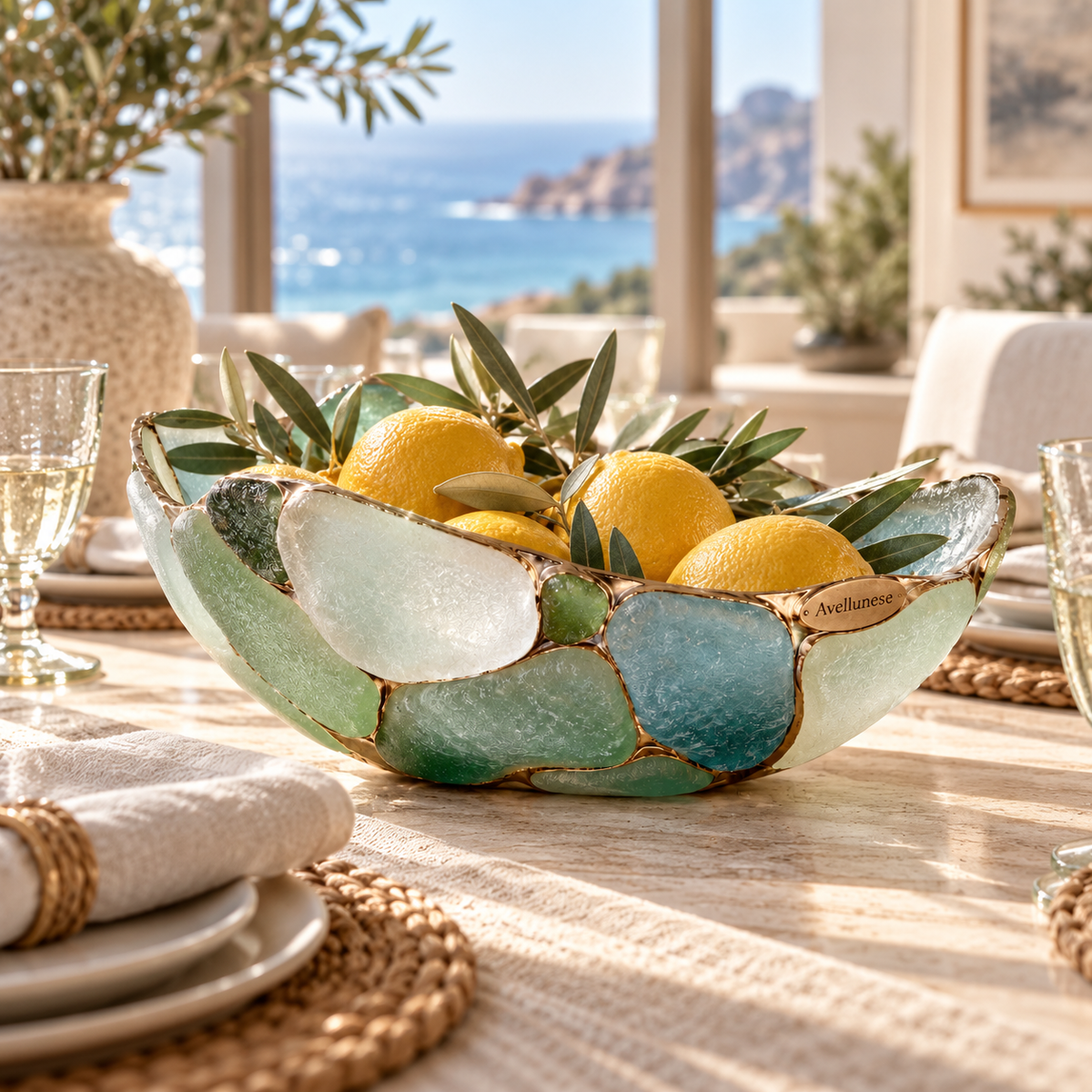 Brenovasd™ Ocean Bloom Shell Bowl Sculpture