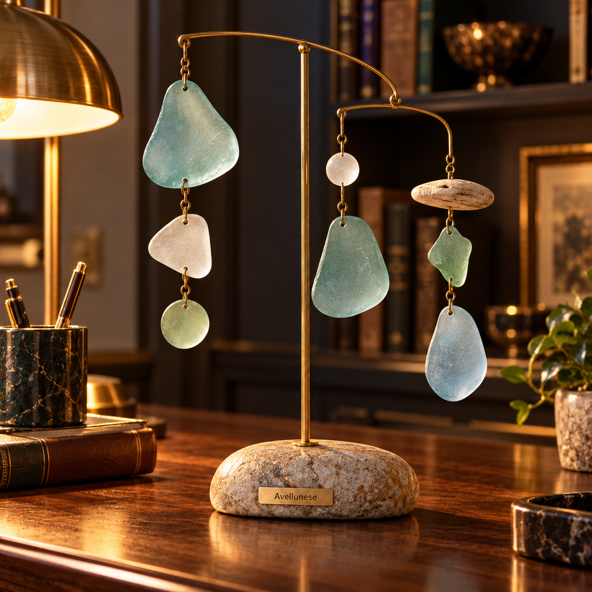 Brenovasd™ Sea Mist Hanging Glass Mobile